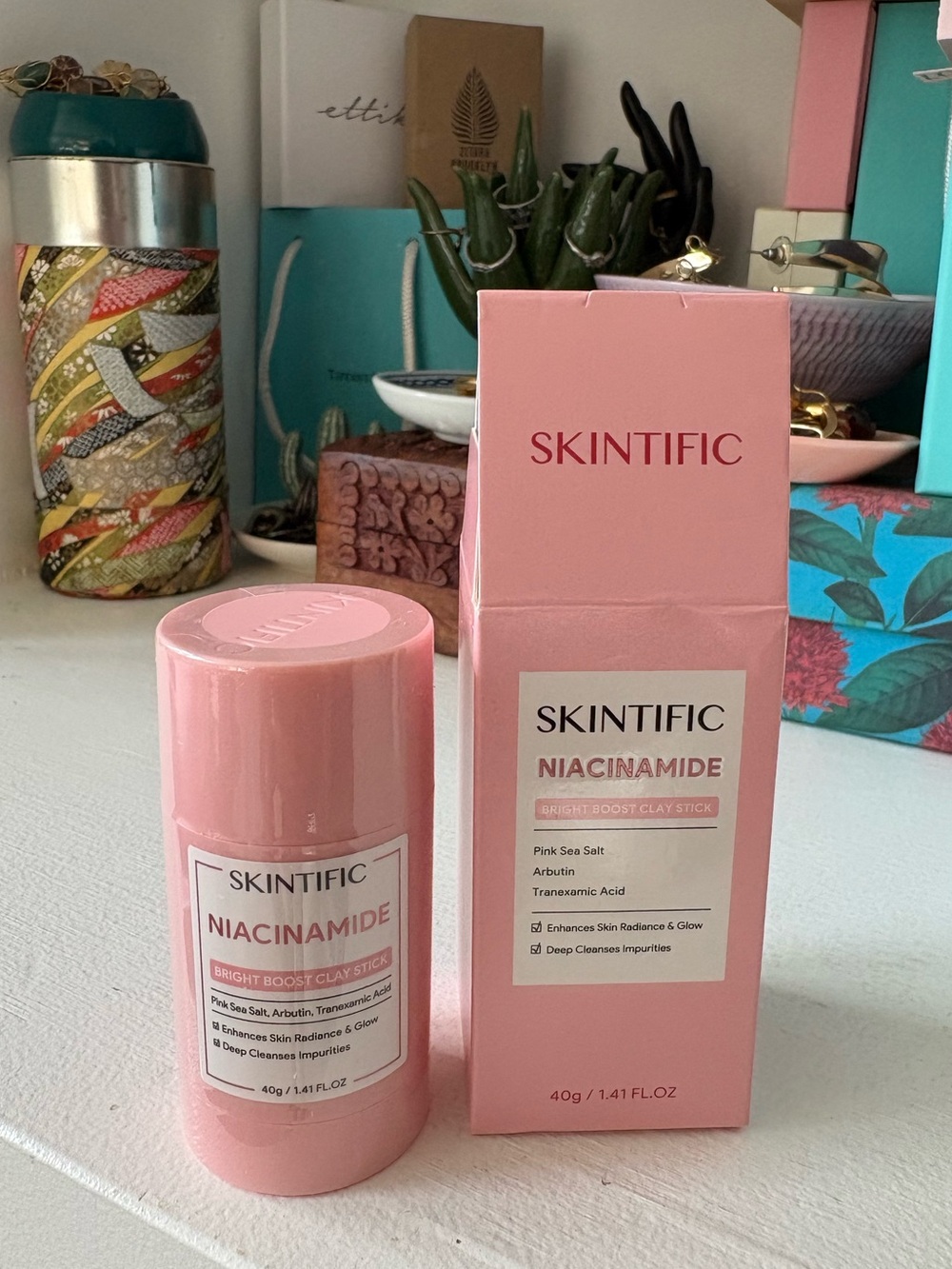 🔮 3/$21 🔮 SKINTIFIC Niacinamide Bright Boost Clay Stick Mask
